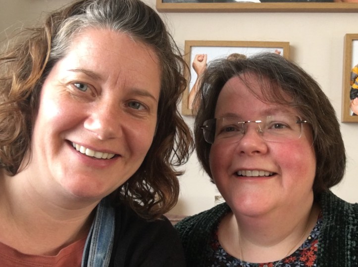 Claire Nelson and Janet in Tetbury