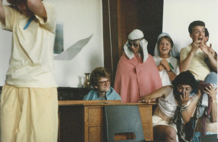 Nick Moir popping up behind a desk